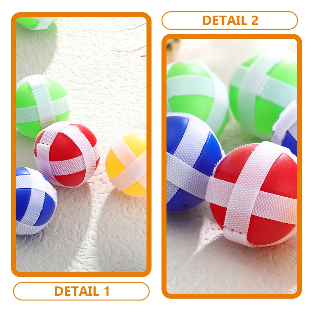 20 Pcs Kids Toys Sticky Game Throwing Balls Nylon Wall Child Accessories