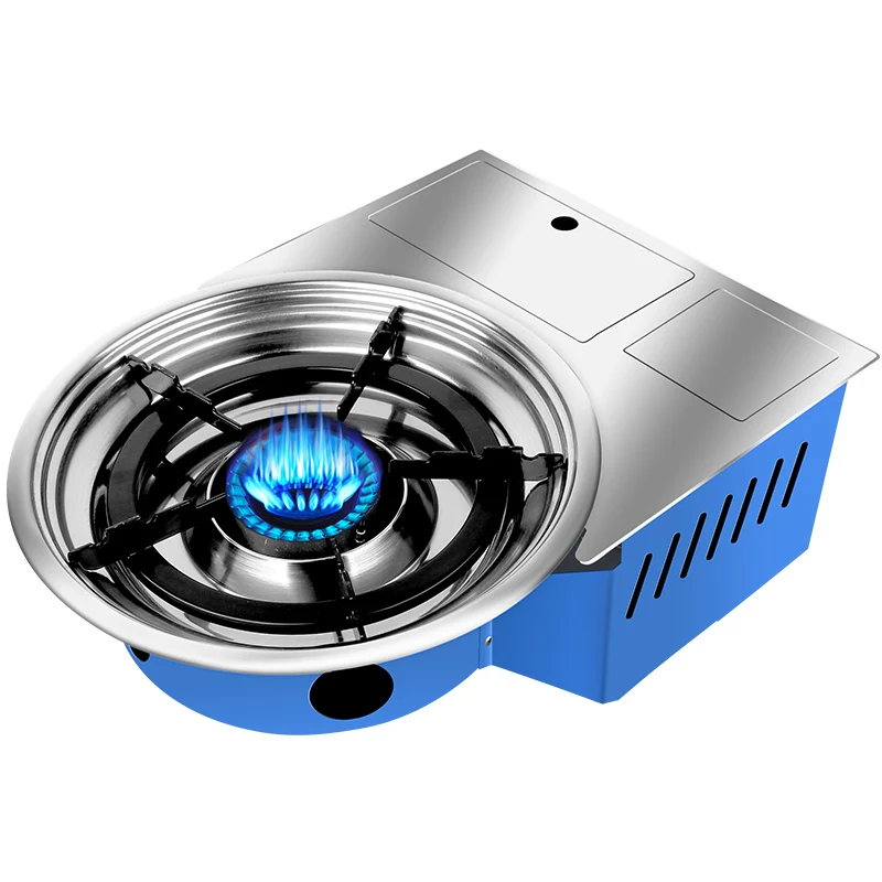Table Embedded Propane Butane BBQ Grill Commercial Restaurant Barbeque Grill