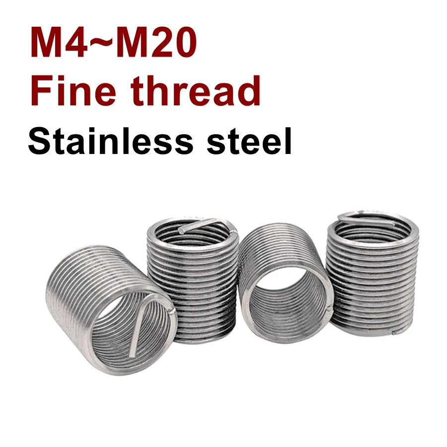 

Вставка с тонкой резьбой M12*1,0 M12*1,25 M12*1,5 M14*1,25 M14*1,5 Ремонт резьбы втулки из нержавеющей стали