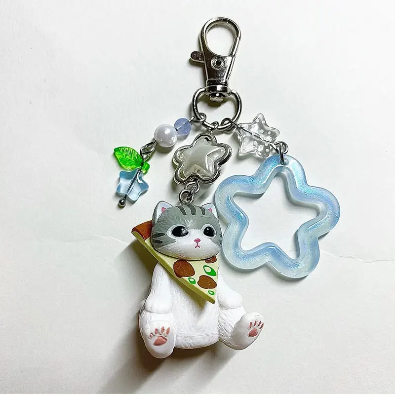 اليدوية لطيف القط keychai / الهاتف المحمول قلادة الرسوم المتحركة الجمالية