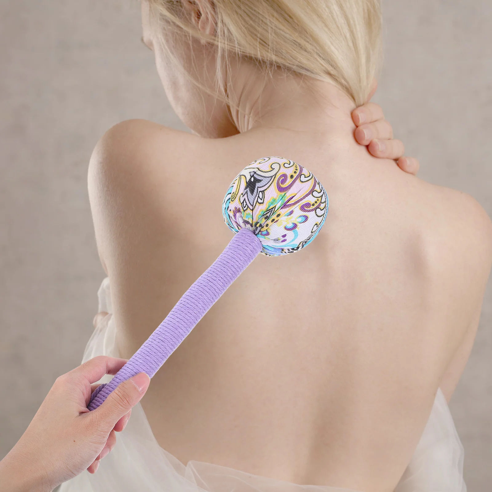 

2pcs Portable Wormwood Massage Hammer Handheld Manual Body Massager For Back Shoulder Waist Muscle Relief Home Office Travel