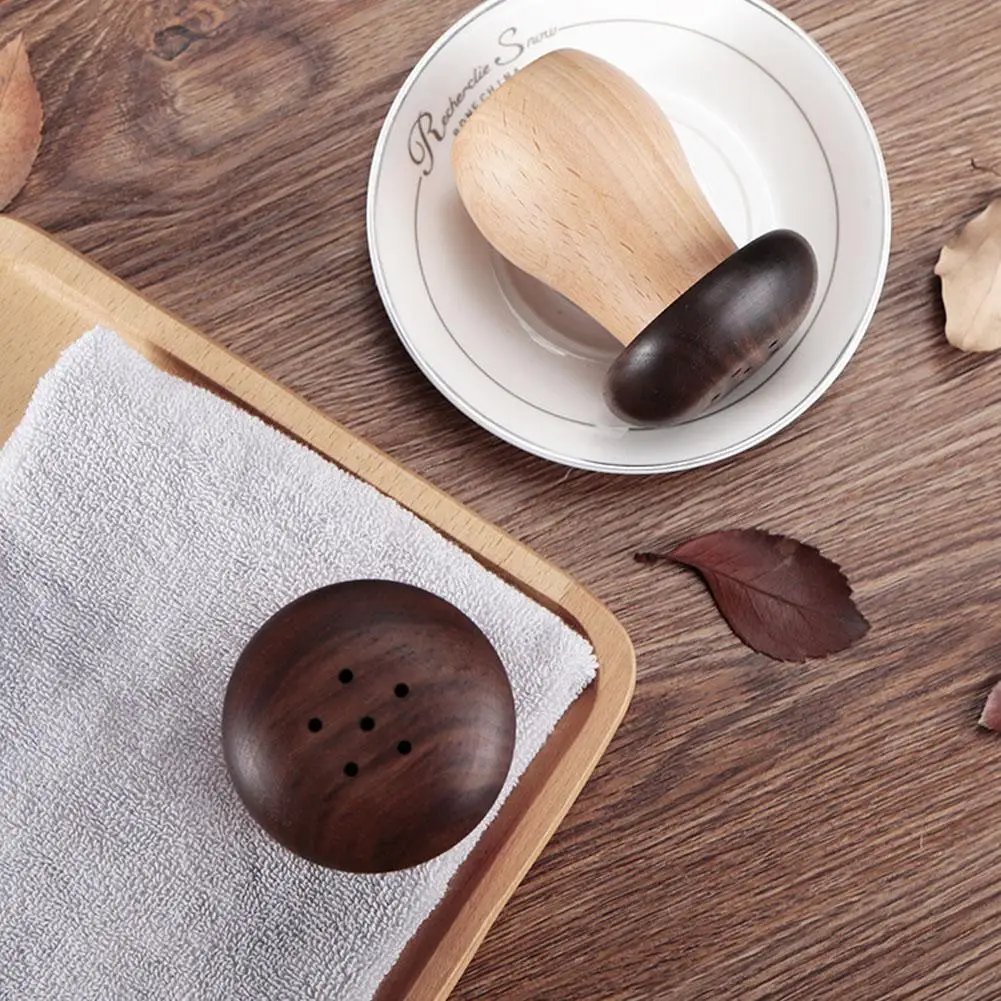 Creative Walnut Wood Toothpick Holder Dispenser Lovely Mushroom Head Toothpick Dispenser Container For Home Kitchen Restaurant