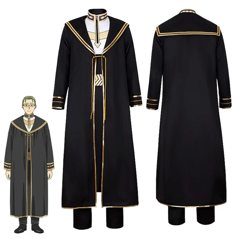 

Anime Freeze At The Funeral Heiter Cosplay Costume Sousou No Freeze Top Pants Cloak Outfits Priest Halloween Costumes for Men