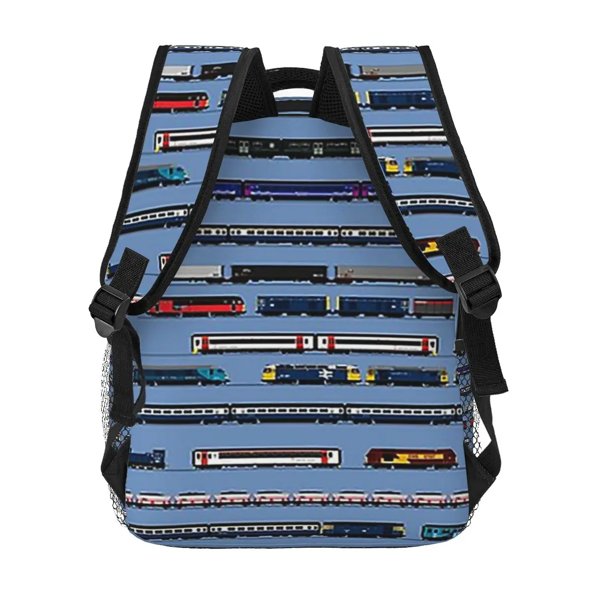 Mochilas de trenes británicos para niños y niñas, mochilas escolares de dibujos animados, bolso de hombro de gran capacidad