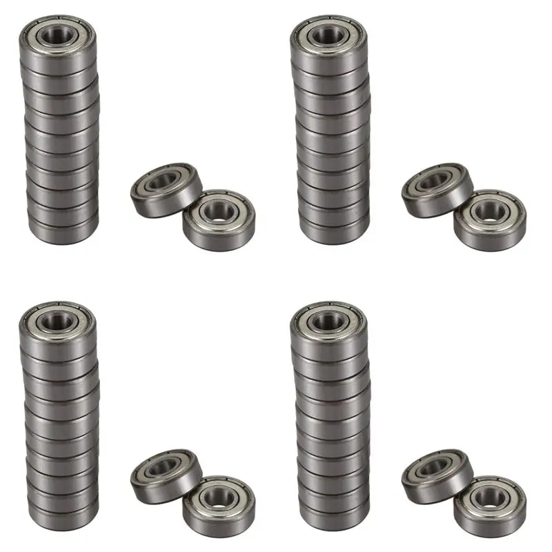 ABKJ-48 Pcs 608Z 22Mm X 8Mm X 7Mm Single Row Deep Groove Ball Bearing