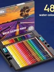 48pcs Colored Pencils Obos Drawing Set Watercolor and Oily Bright Color Hand-painted Professional Art Supplies