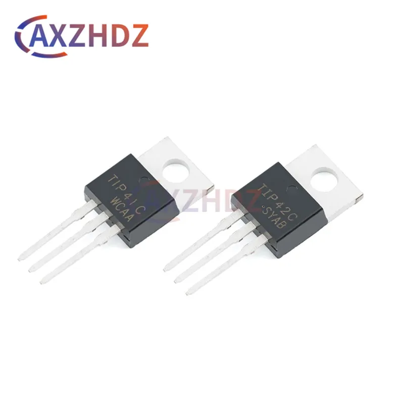 10PCS TO-220 TIP41C TIP42C 6A 100V 65W NPN PNP Transistors DIP TIP41 TIP42 Triode