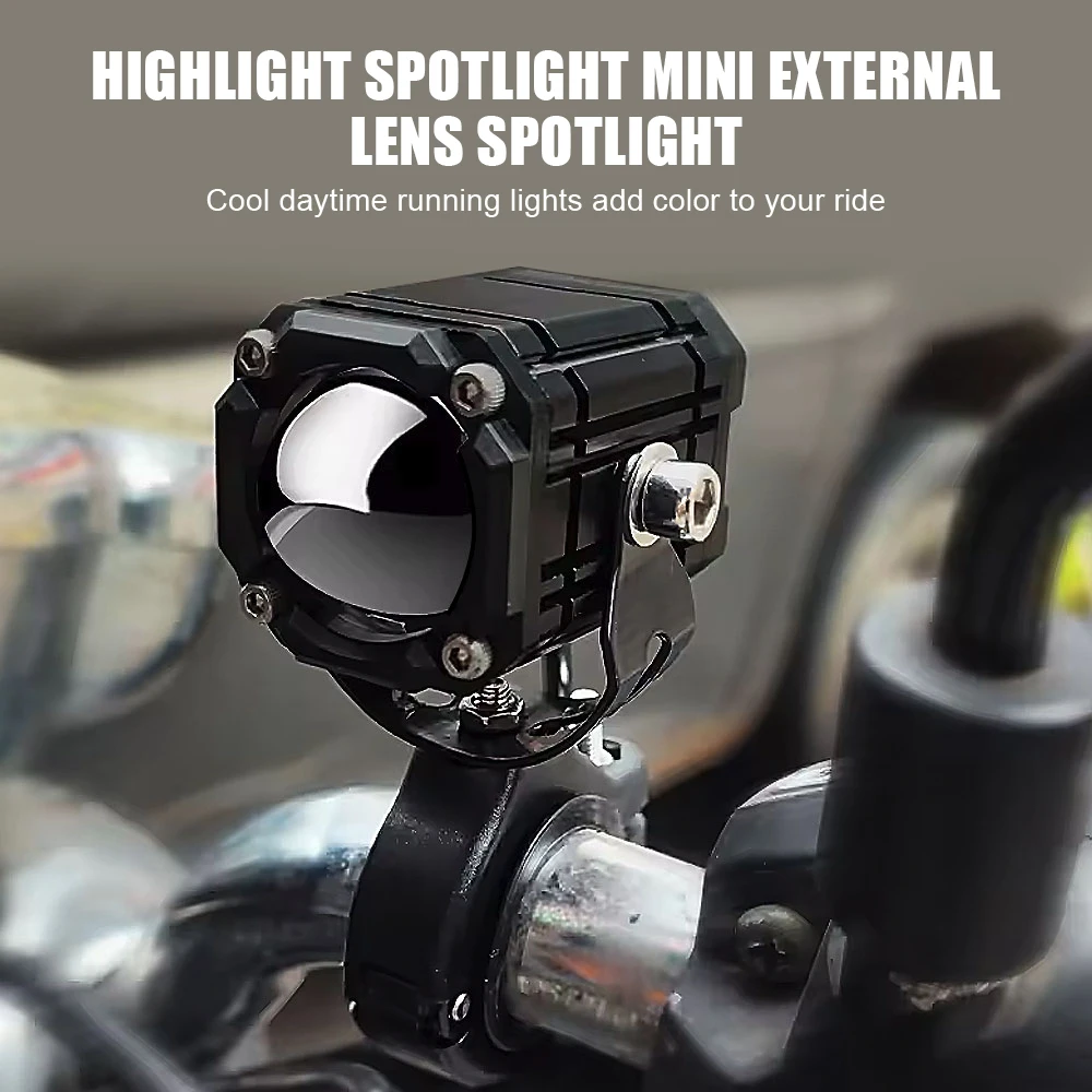 ضوء LED إضافي للدراجات النارية - مراجعة Universal Motorcycle Led Headlight Projector وسعره