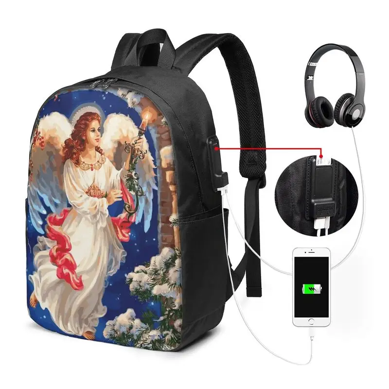 

Our Lady of Guadalupe Virgin Mary Catholic Mexico Backpack School Suitable for student holiday and travel laptop USB Backpack