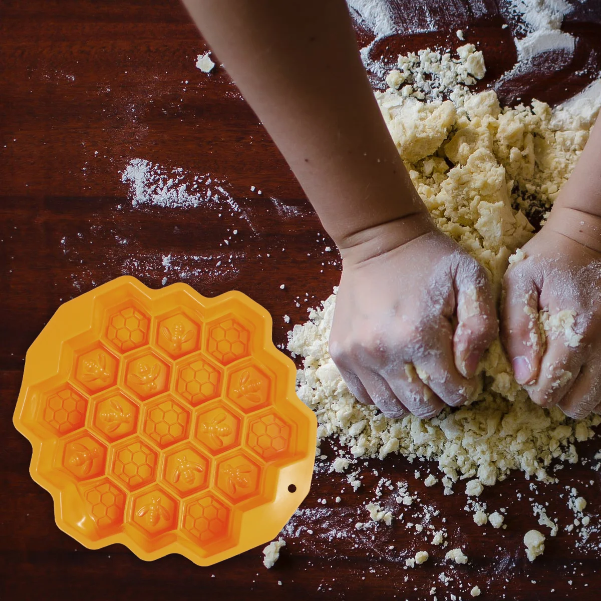 

Unique Honeycomb Silicone Mold Cake Mould Baking Tool High Quality Easy Clean Creative Design Home Professional