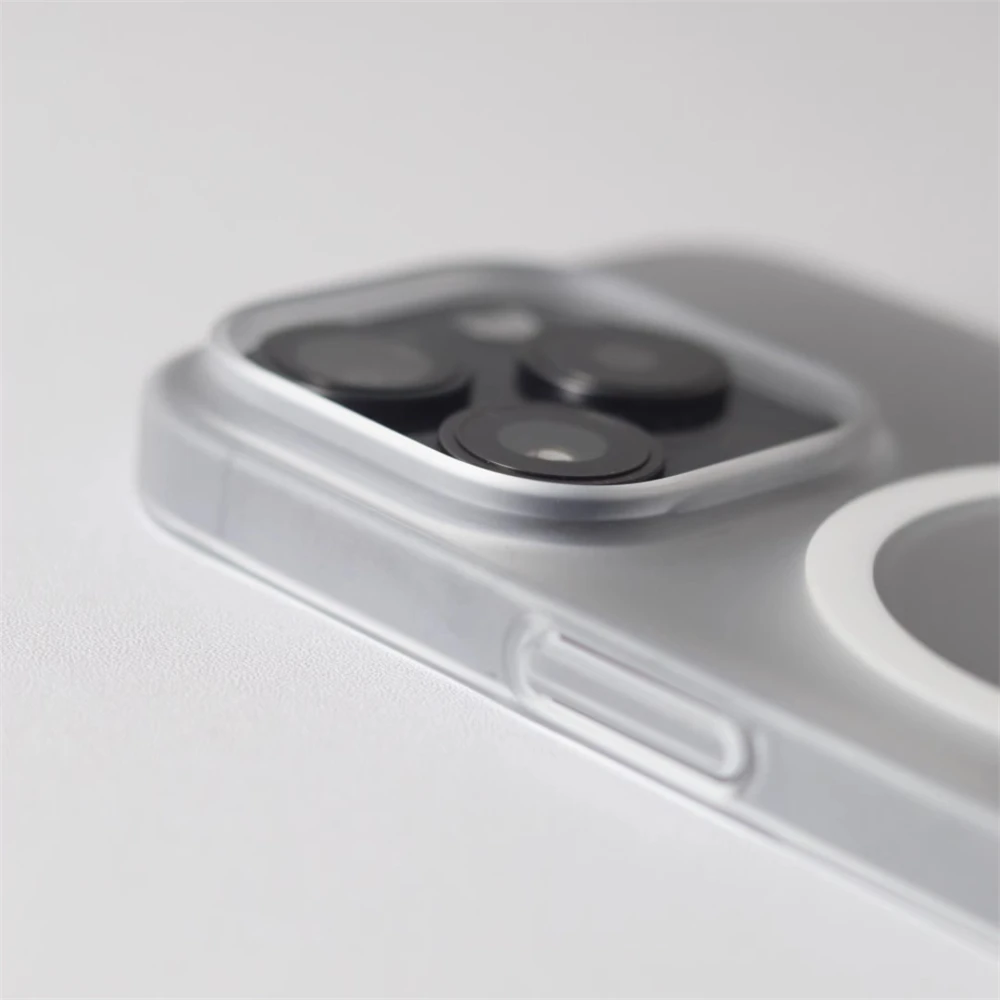 1.0 MM Ultra Thin Magnetic Translucent Matte Case For iPhone 17 16 15 Pro Max 14 13 12 Magsafe Wireless Charge Slim Hard Cover