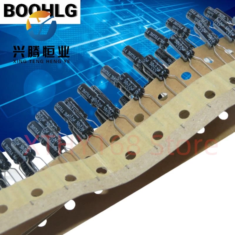 

50PCS 2.2UF 50V electrolytic capacitor 50V 2.2UF 5X11