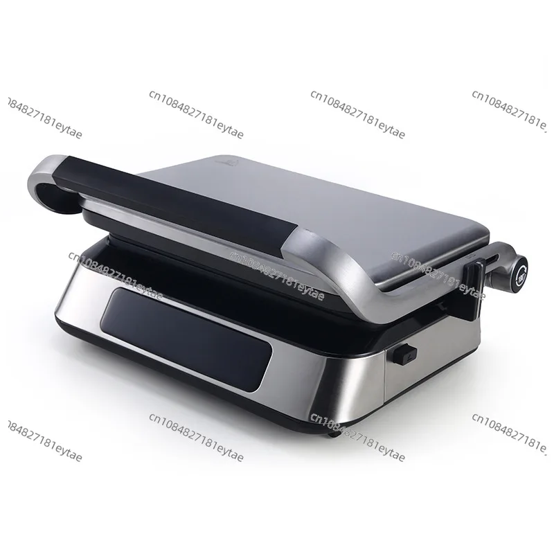110V American touch screen steak machine 2-in-1 plate change barbecue machine 180° flat spread thickened food frying machine