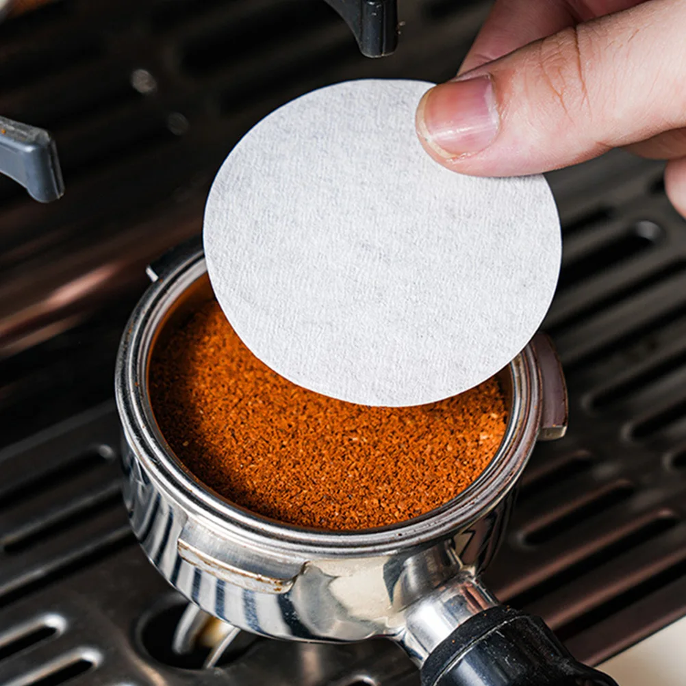 

Round Powder Bowl Filter Paper Mini Coffee Filters Espresso Pads Papers White Disposable