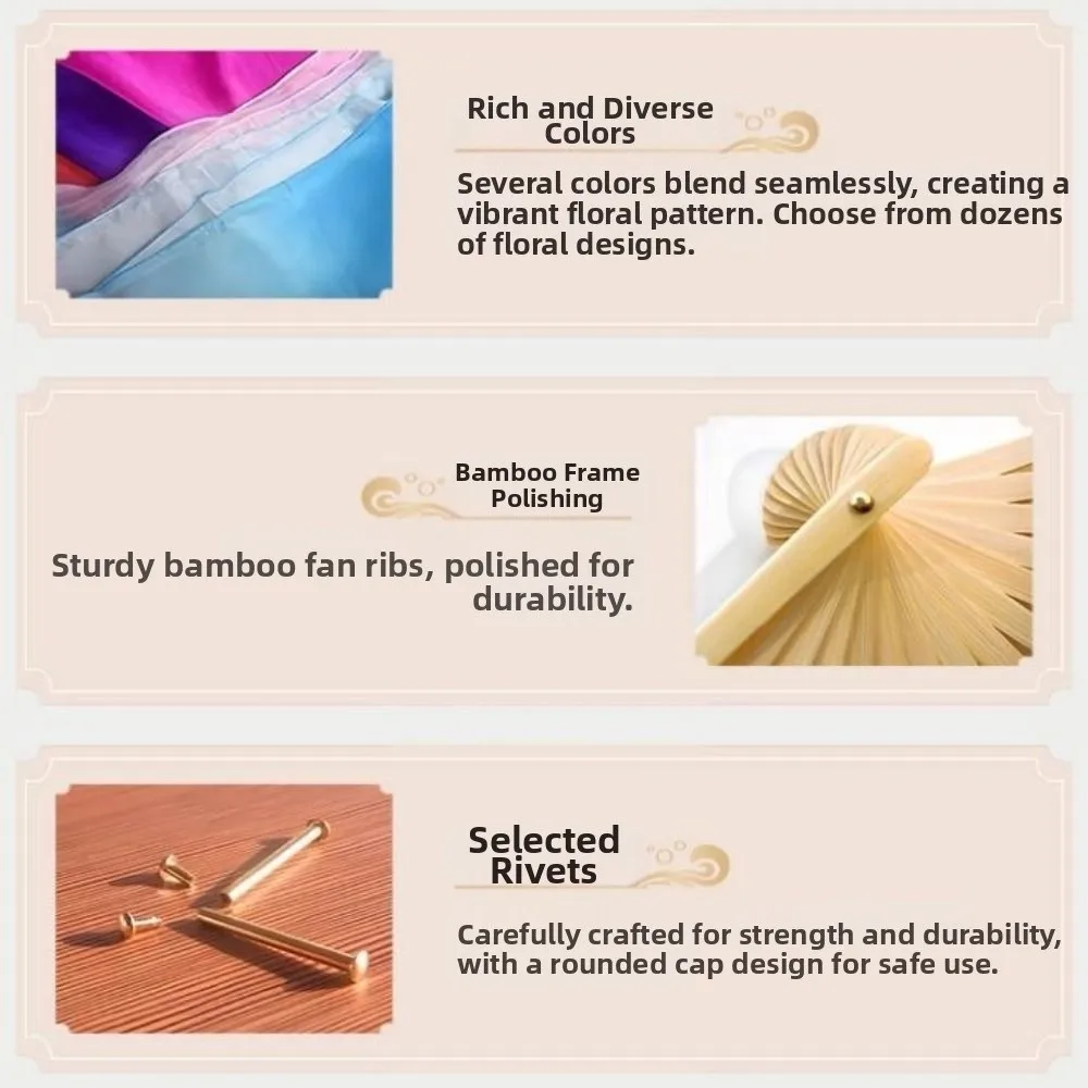 Abanico de danza del vientre de Color degradado, abanico de imitación largo multicolor de 120/150/180cm de longitud, accesorios de baile, abanicos de seda de rayón