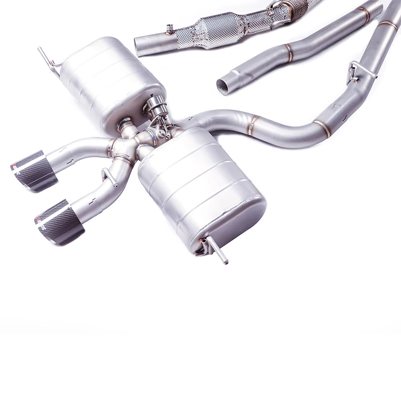 exhaust system/Exhaust muffler:Golf 6R 2.0T ,exhaust full stage  304stainless steel  Original position exhaust system