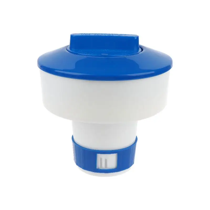 Floating Pool Chlorine Dispenser Automatic Sterilizer Adjustable Flow PP Tablet Holder for Above Ground Inground Swimming Pool