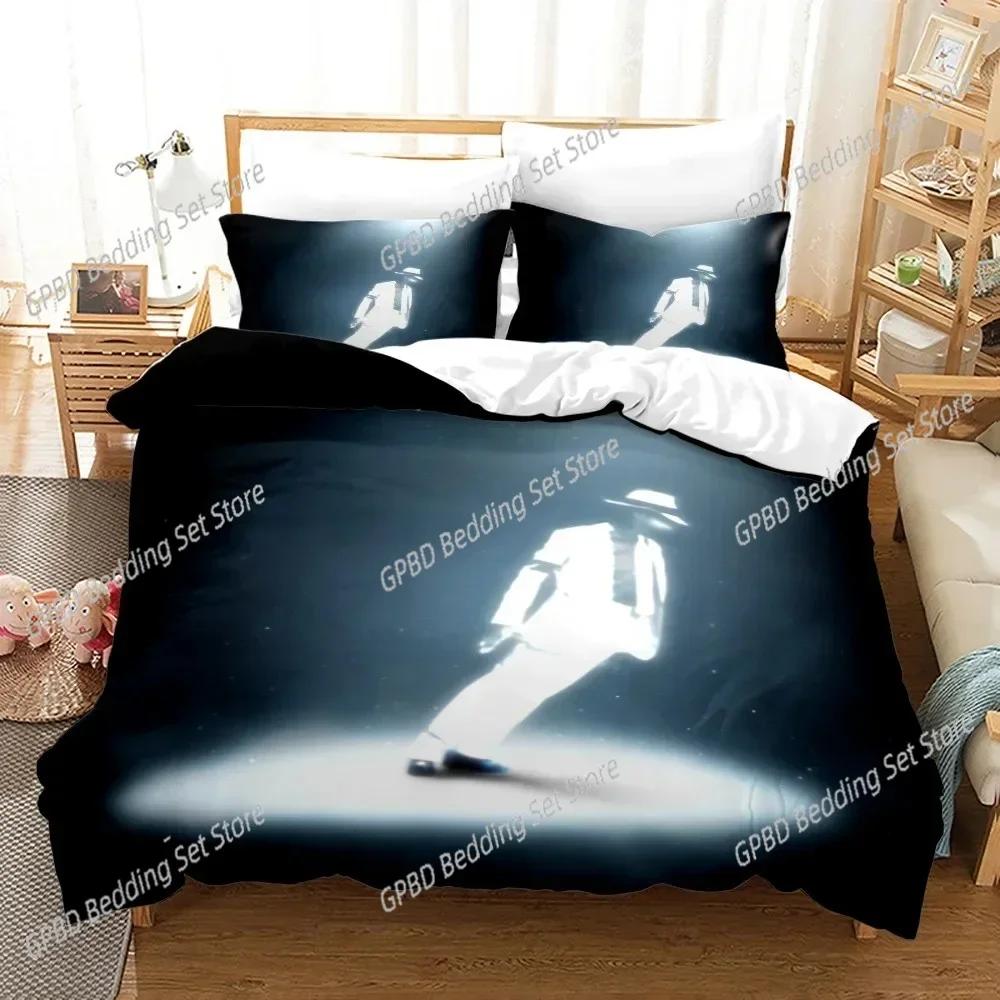 

3D Printed Michael Jackson Comfortable Duvet Quilt Cover Pillowcase Bedding Set Children Bedroom Decoration Home Textile