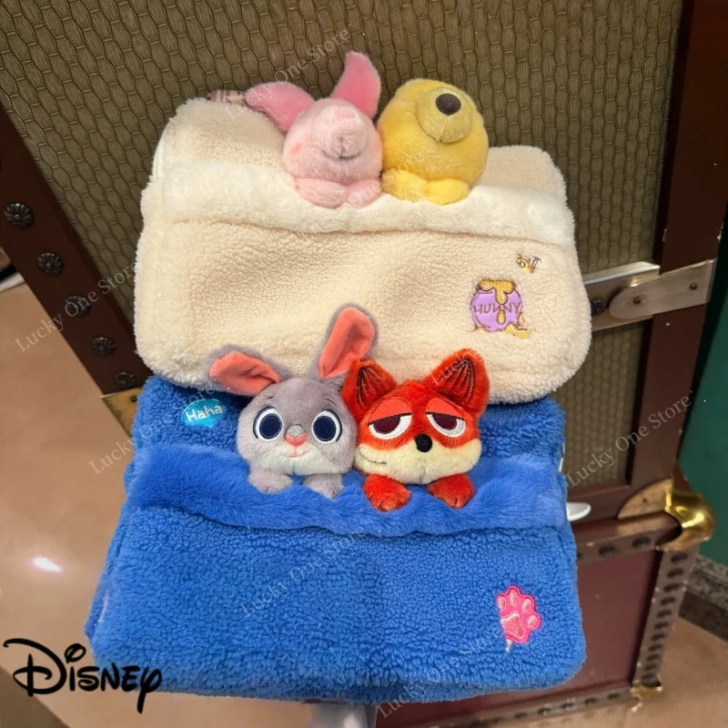 

Плюшевая сумка-кроссбоди Disney Zootopia с Джуди, Ником, Винни-Пухом, Пиглетом и Ягненком для детей, на каждый день, на плечо