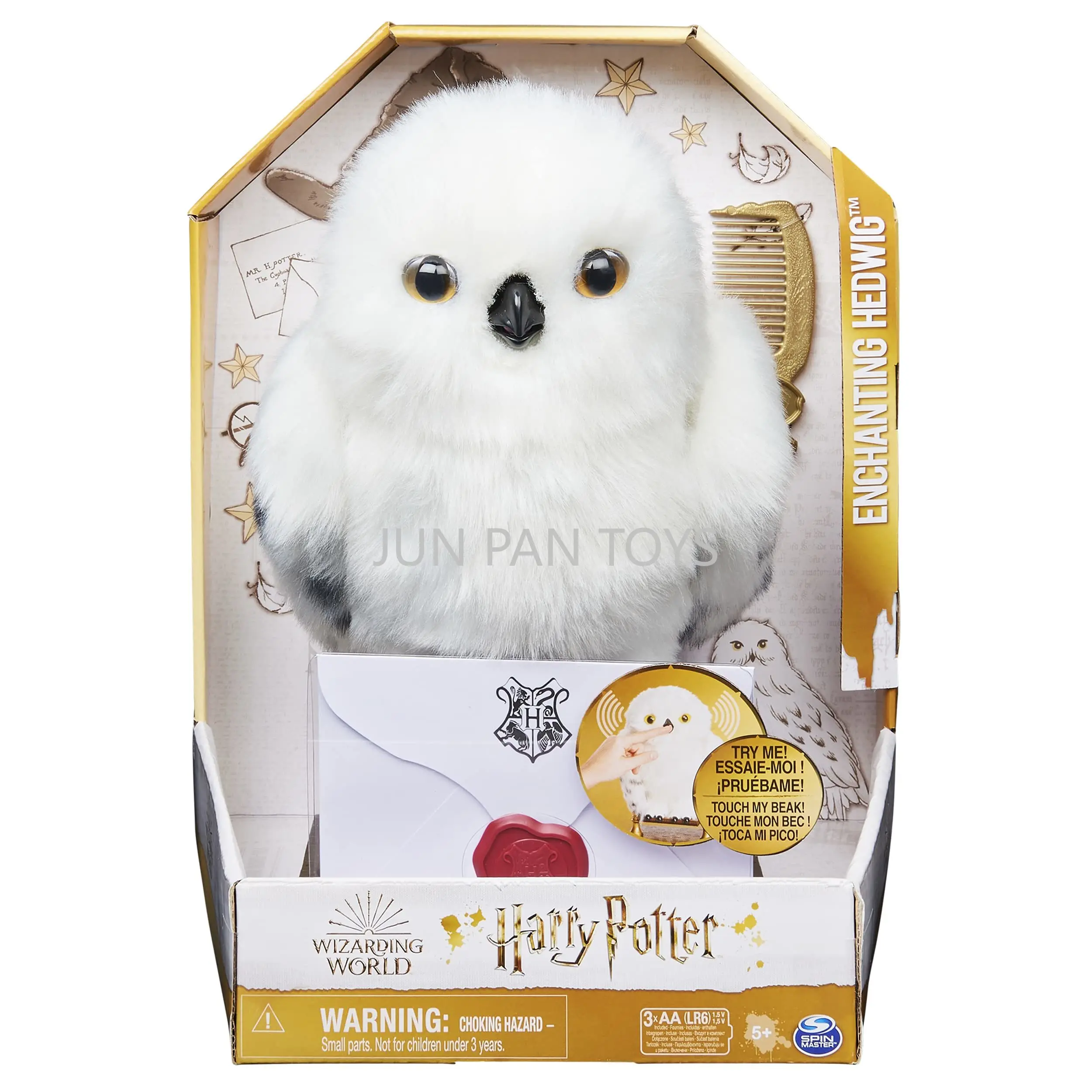 Original Wizarding World Harry Potter Enchanting Hedwig Interactive Owl Kids Toy Over 15 Sounds and Movements Electronic Pet Toy