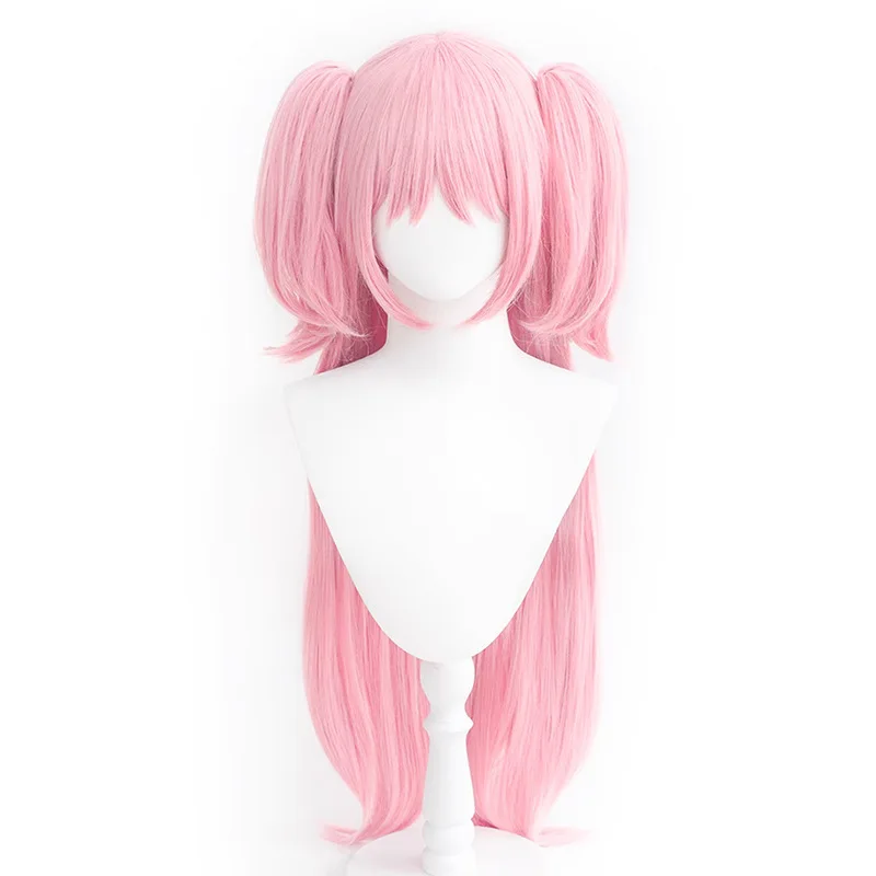 

Synthetic Wigs Double Ponytail Cosplay Hairpiece Natural Look Top Skin Clip on Costume Party Heat Resistant