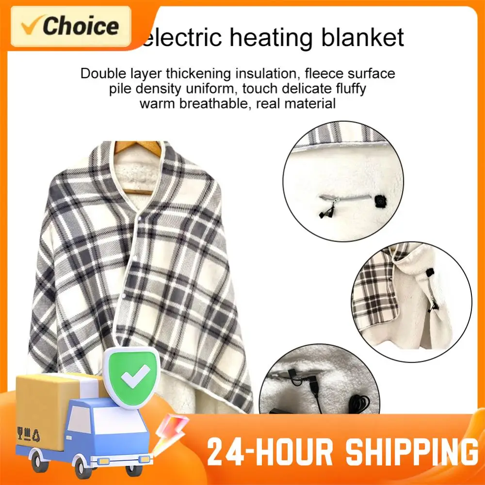 

Winter Portable Wearable Electric Heated Blanket USB Electric Heated Blanket Shawl Outdoor Traveling Camping Heating Blanket ﻿