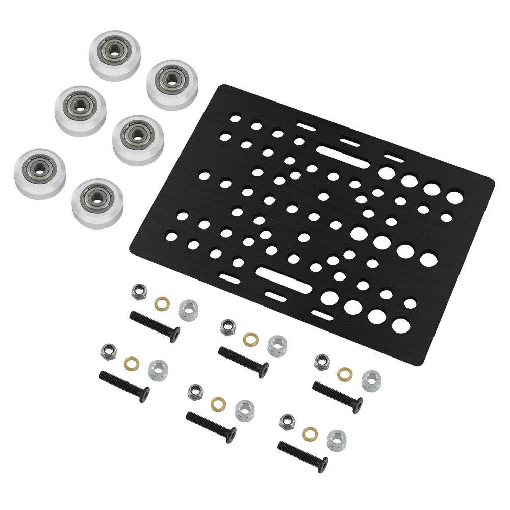 V-Slot Gantry Set 20-80mm Gantry Plate With Wheels For Aluminum Profiles V-slot Aluminum Plate Kits Gantry Plat 3D Printer Part