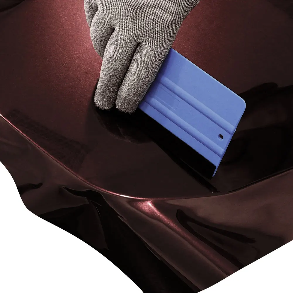 PET Metallische Schwarze Rosé Auto-Vinylfolie Selbstklebende Motorrad-Karosserie Farbwechsel-Dekorationsfolie Luftblasenfrei – Detail 8