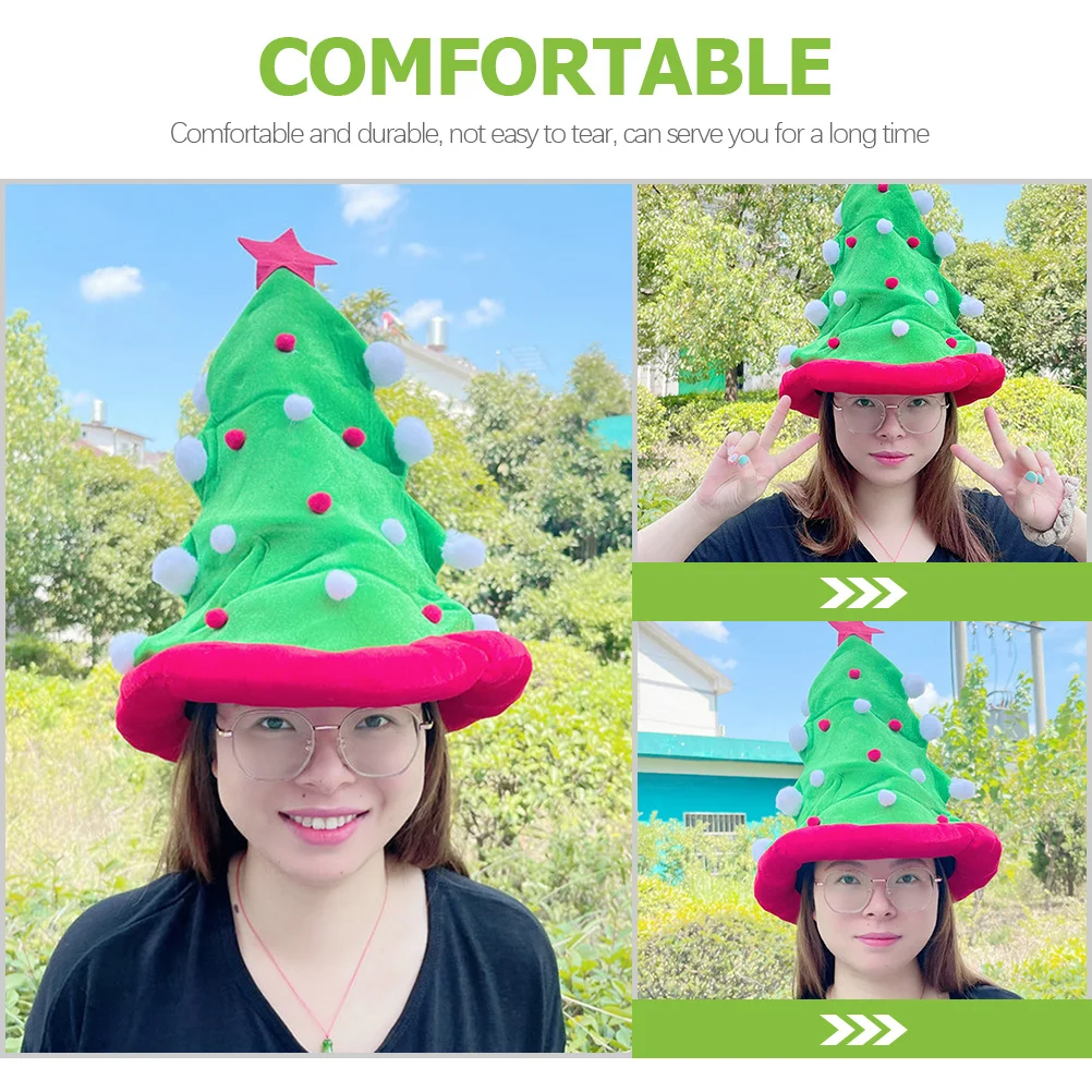 

Christmas Tree Hat Lightweight Xmas Party Decoration Creative Photo Prop Christmas Gift Xmas Tree Headdress