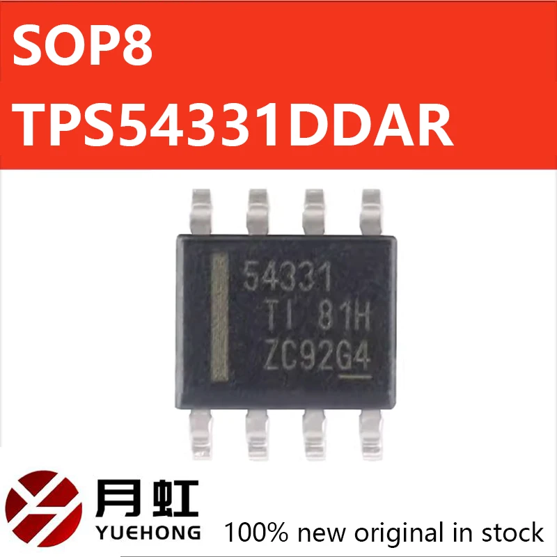 10PCS Original genuine SMT TPS54331DDAR SOIC-8 3A 570kHz step-down converter chip