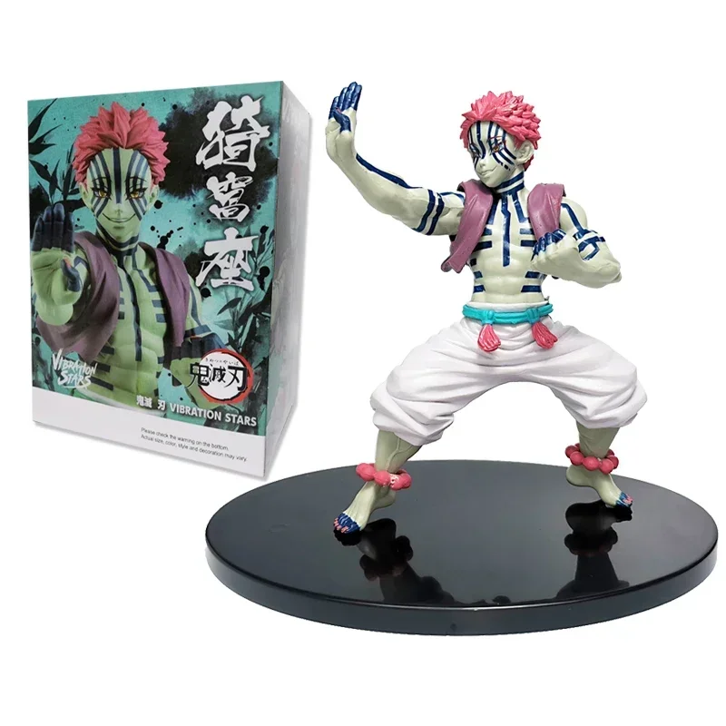 Anime Figura Demone Slayer Figure Kimetsu No Yaiba Bambola Tanjiro Nezuko Zenitsu Figurine Inosuke Guerriero Action Figure Giocattoli di Modello