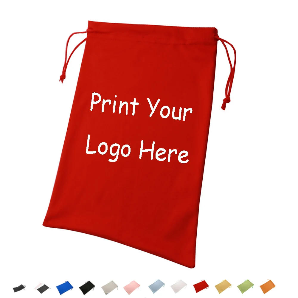 Custom Printed Drawstring  Promotional Gift Bags with Logo 500Pieces