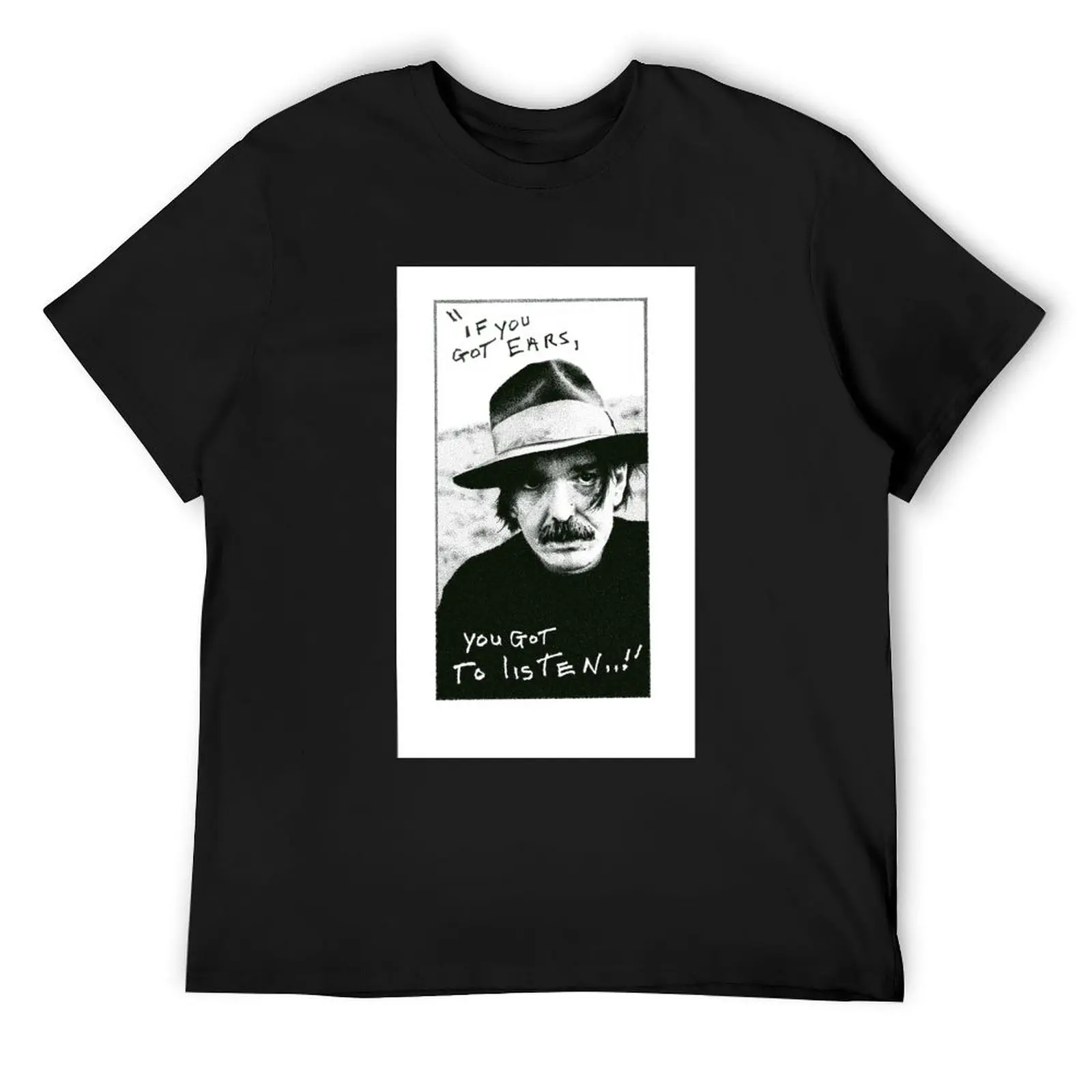 Captain Beefheart art print T-Shirt custom shirt quick-drying oversized t shirt shirts graphic T-shirts for men cotton