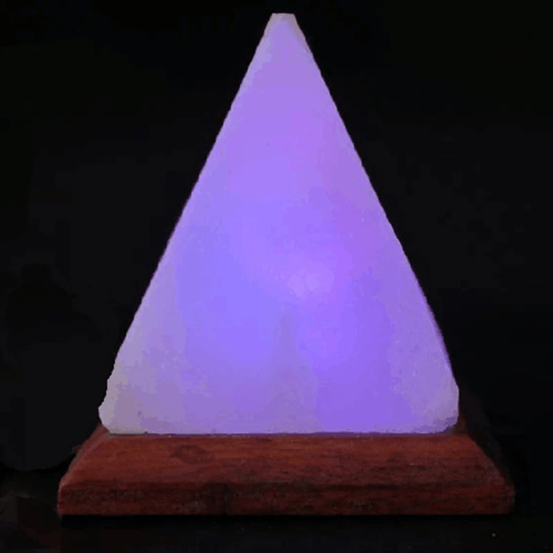 Himalayas Crystal Salt Lamp USB Led Pyramid Salt Crystal Lamp Atmosphere Atmosphere Lamp