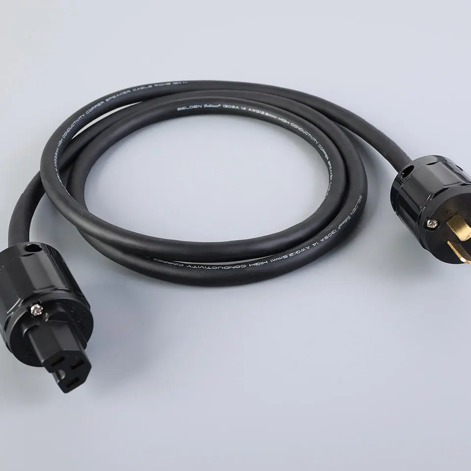 BELDEN 99.99% 4N Pure Red Copper HIFI Audio Power Cord US Standard / CN Standard For Tube Amplifier AMP