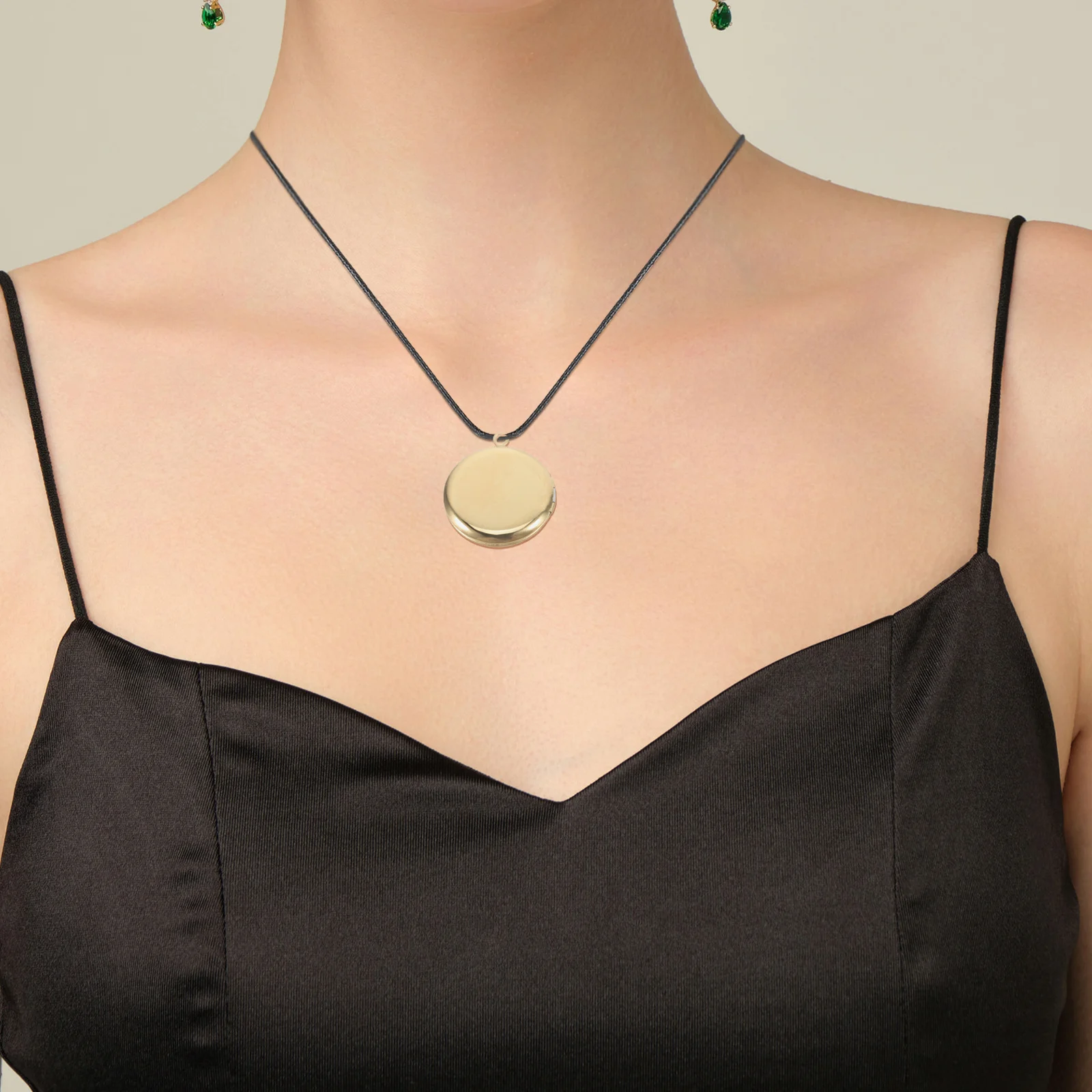 

2 шт. круглая фоторамка из нержавеющей стали медальон кулон серебро золото фото подвески DIY мемориальные ювелирные изделия ожерелье