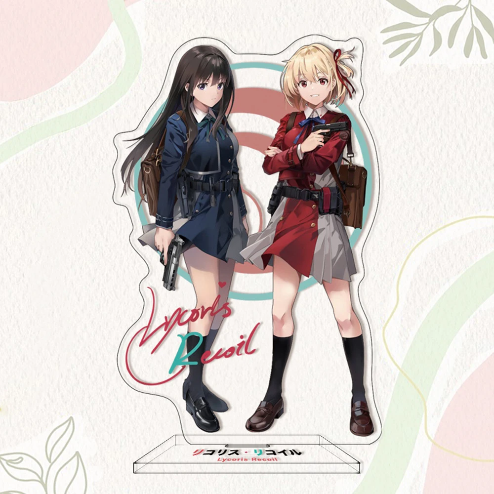 Japan Hot Anime Lycoris Recoil Character Model Cosplay Acrylic Stands Plate Desk Decor Standing Sign Toy Fans Christmas Gifts