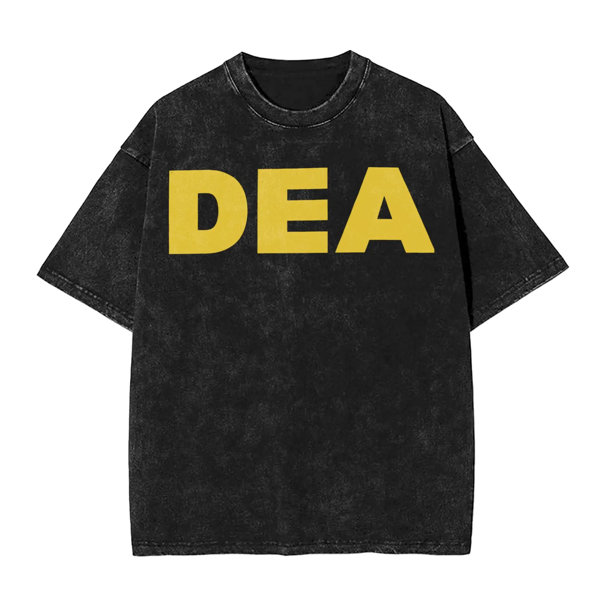 DEA Drug Enforcement Administration T Shirt Washed Cotton Harajuku T-Shirt  Vintage Tops Streetwear Graphic Printed Tee Shirt