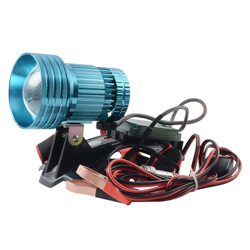 

【New User-Coupon!】LED Zoom Searchlight Telescopic Spotlight Long Range Spotlight Outdoor Black Pit Night Fishing Sea Mining Lamp