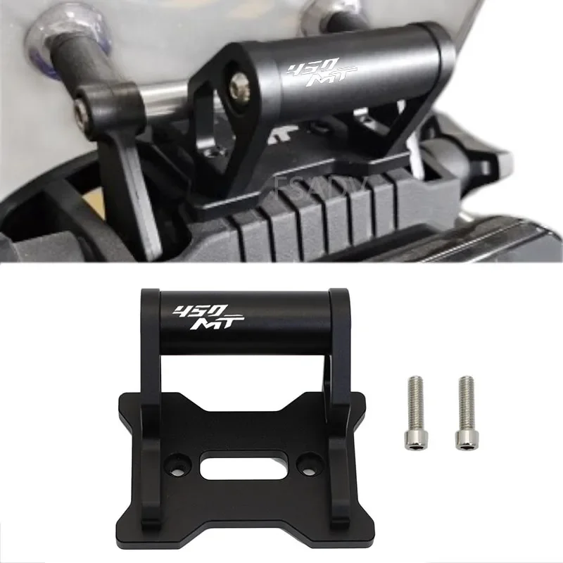 

New 2024 For CFMOTO 450MT 450 MT 2025 Motorcycle Accessorie CNC aluminum GPS Phone Holder Stand Navigation New Extension Bracket