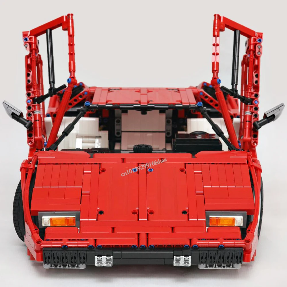 3167PCS 1:7 red 1974 Countach LP400 classic retro supercar static version racing creative ideas ChildrenToy Gift technologyBlock