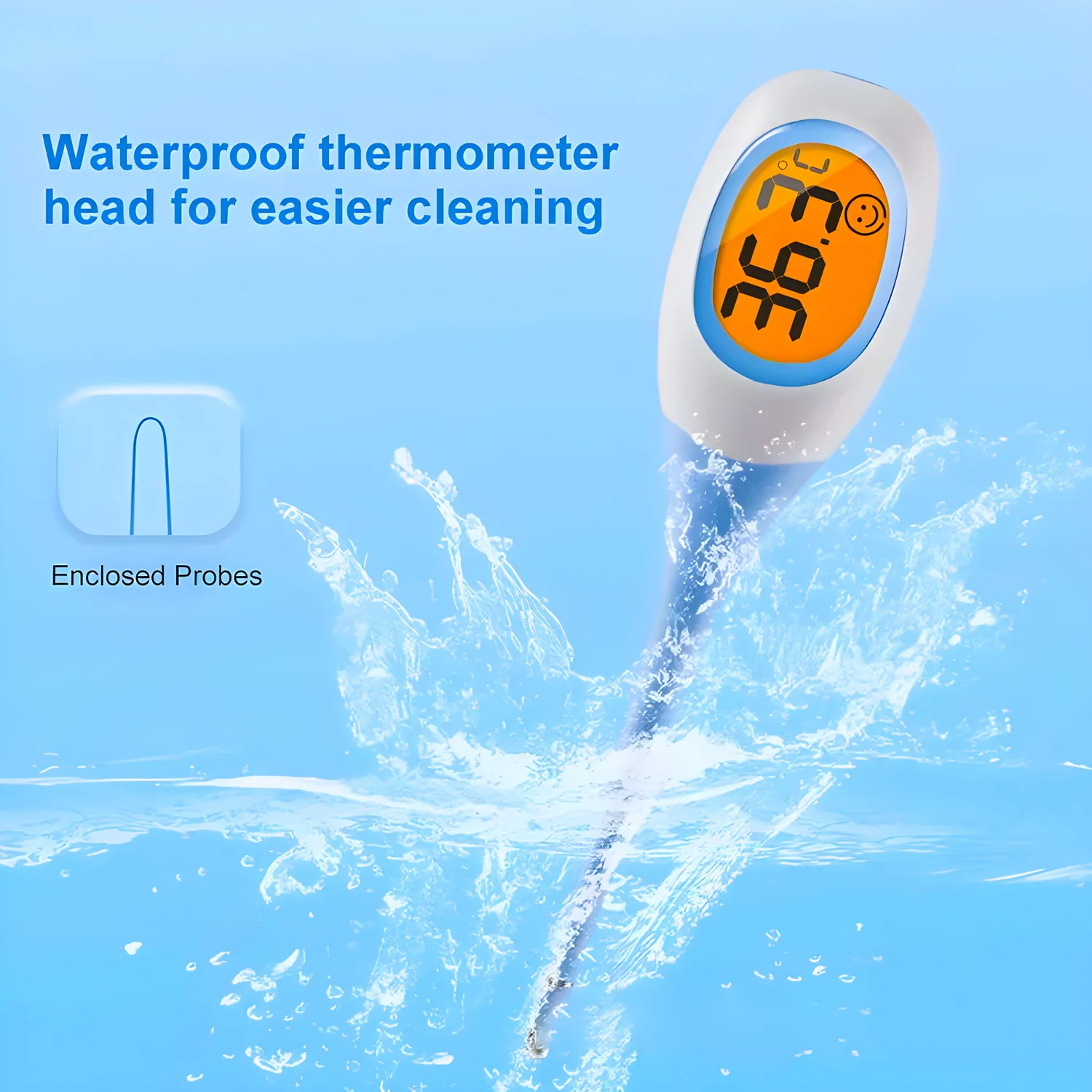 Medical In Body Thermometer Baby Adult Oral Armpit Digital Thermometer Fever Thermometer Soft Head Temperatur Tool