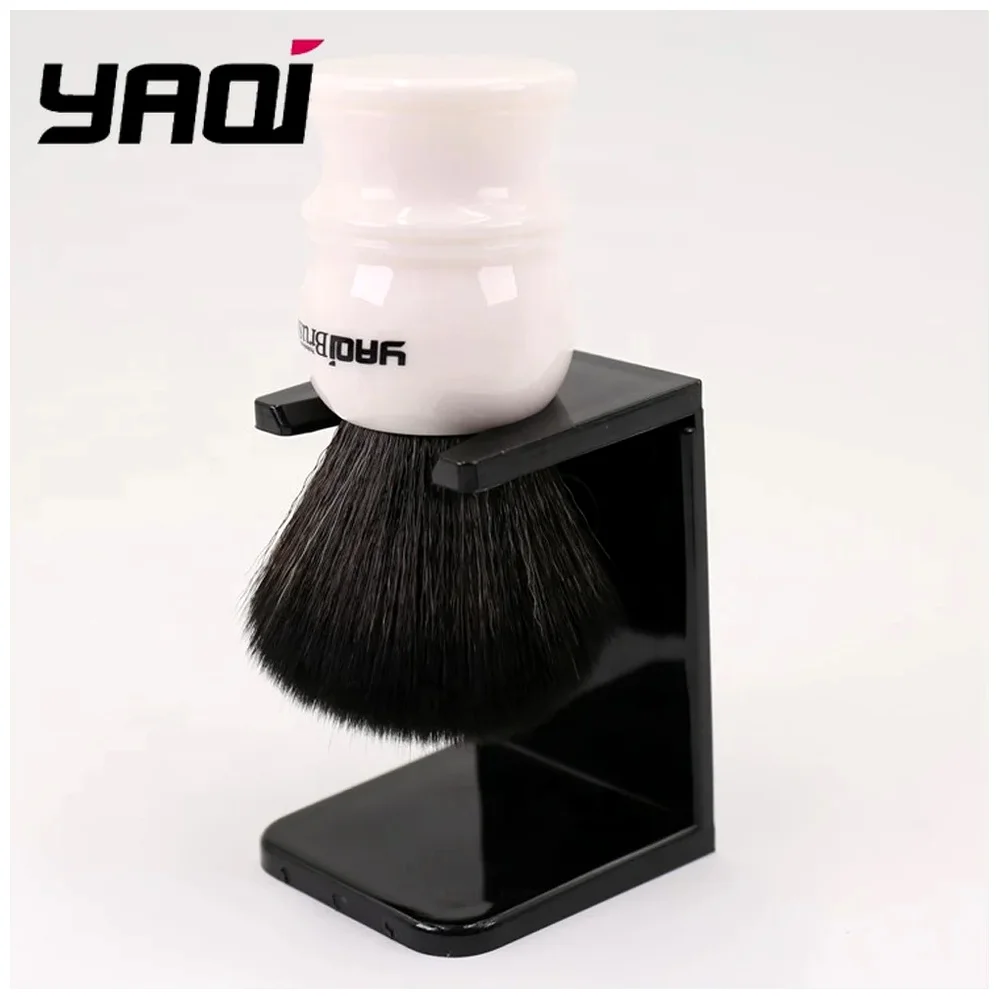 YAQI Black Acrylic Shaving Brush And Razor Stand Men Shaving Products Wet Shave Tools Best Gift for Men Mens Grooming Tools
