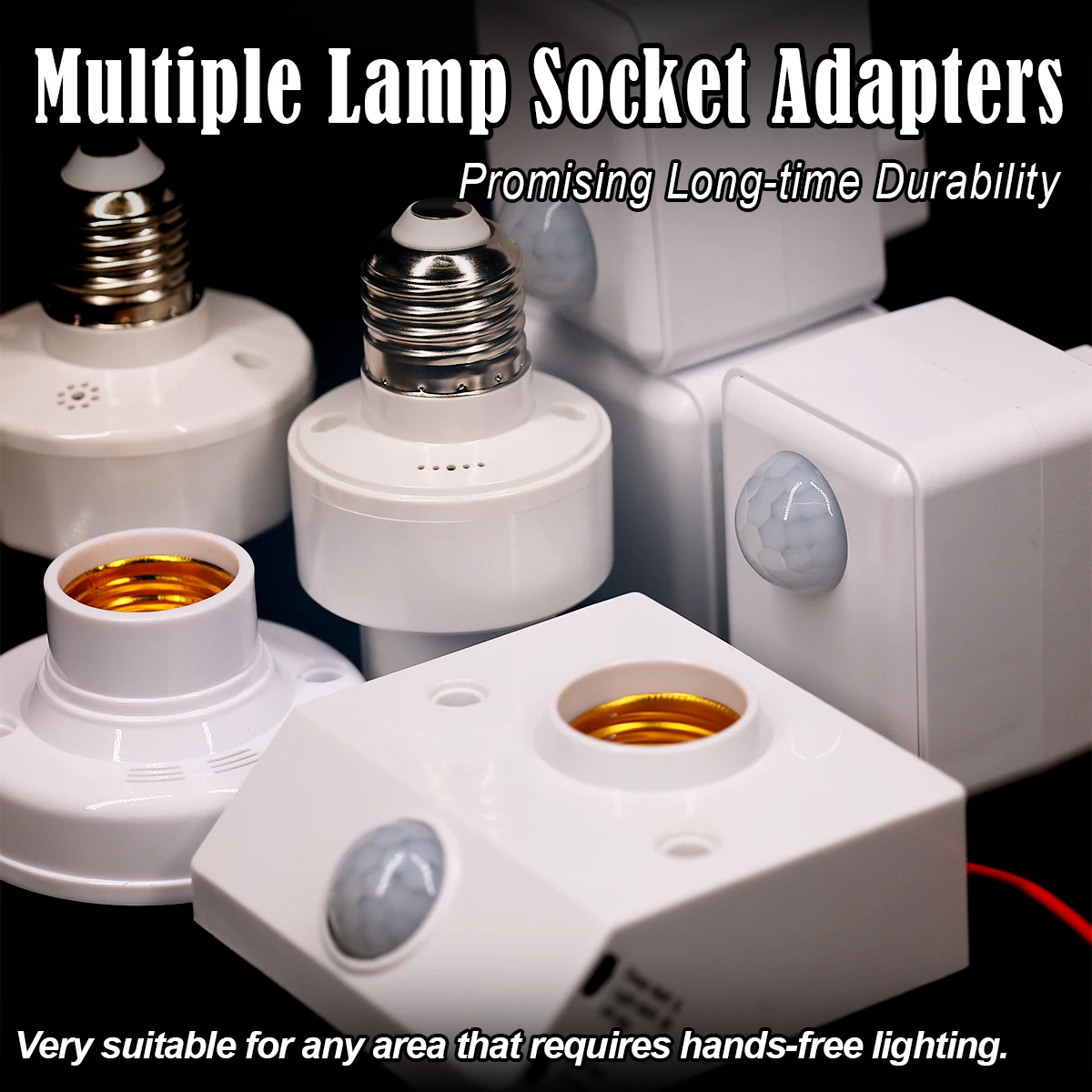 

E27 Infrared Sensor Lamp Holder Base Automatic Light 220v Sound Us/eu/uk Wall-mounted Socket Led Detector Bulb 110v Radar Wiring