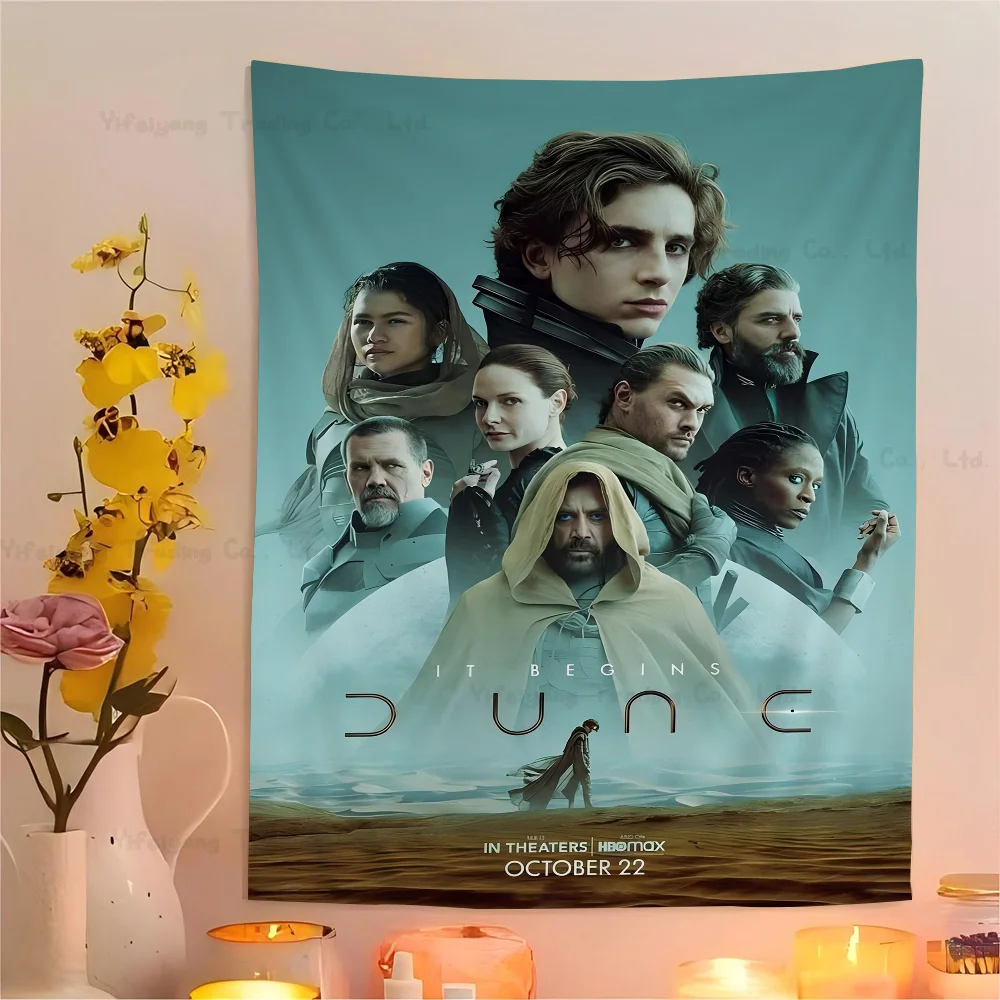 2024 Sci-fi Movie Dune Part 2 Colorful Tapestry Wall Hanging Bohemian Wall Tapestries Mandala Wall Art Decor