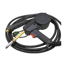 4 Meters with Euro Connection 24V DC Motor Wire Feeder Aluminum Welder Use Standard Spool 24KD MIG Welder Spool Gun