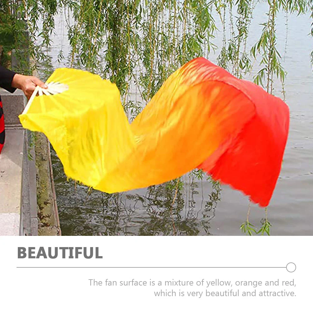 Imitation Silk Dance Fan Fanb Folding Foldable Stage Show Simulation Square Supplies