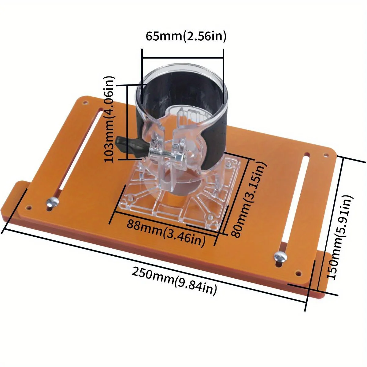 Wood Milling Slotting Chamfering Trimming Machine Balance Board for Woodworking - Router Table Insert Plate - Trimming Insert