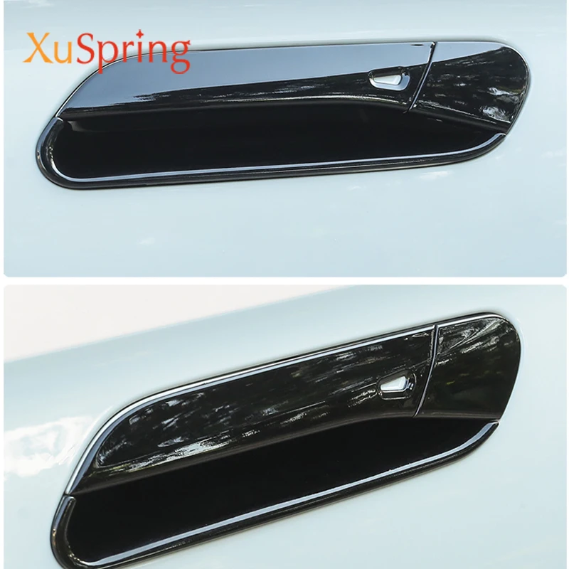 Car Exterior Handrail Handle Bowl Trim Cover Garnish Protective Accessories Strips for VW ID.4 GTX ID.6 ID4 ID6 2021 2022 2023