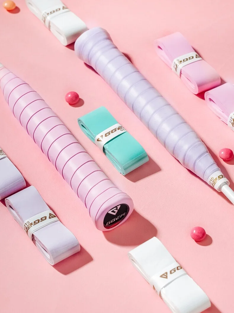 

60pcs GGEM 2024 GL275 Thin Version Badminton Overgrip - Double - Sided Coated, Milk - Like Grip Tape